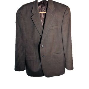 Ralph lauren Jacket Mens 40S Brown 100 % Wool Herringbone Sport Coat Blazer